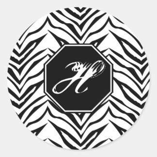Stickers Monogrammes Zebra