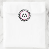 Stickers Monogrammes Zebra Print (Sac)