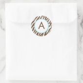 Stickers Monogrammes Zebra Print (Sac)