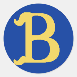 Stickers Monographiés avec la lettre B