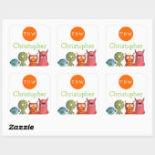 Stickers Monster Anniversaire Monogramme (Feuille)