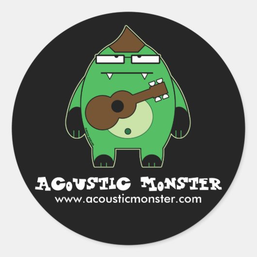 Stickers Monstre Acoustique - Grande Taille (Devant)