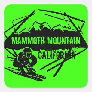stickers montagne de ski Mammoth Mountain Californ
