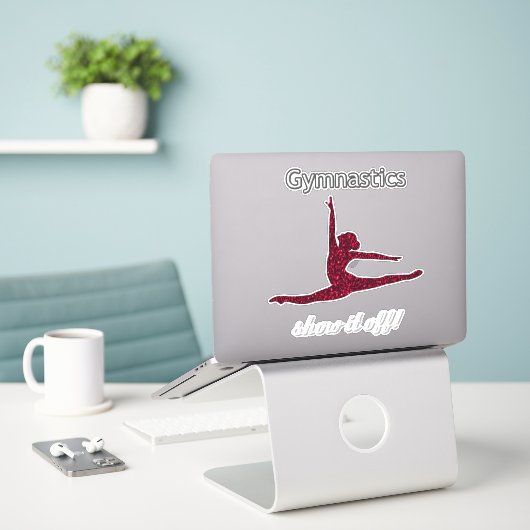 Stickers "Montrez-le" (Ordinateur portable sur le bureau)