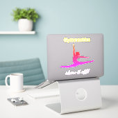Stickers "Montrez-le" (Ordinateur portable sur le bureau)
