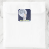 Stickers MOON & WOLF ARCTIQUE Howling (Sac)