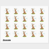 Stickers Moose Cartoon (Feuille)