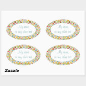 Stickers MOSAIC Oval Matte QUILT (Feuille)