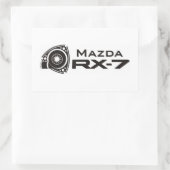 Stickers Moteur Rotation Mazda RX-7 Noir (Sac)