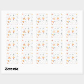 Stickers Motif Abee Aquarelle (Feuille)