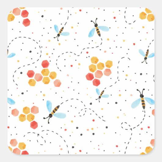 Stickers Motif Abee Aquarelle (Devant)