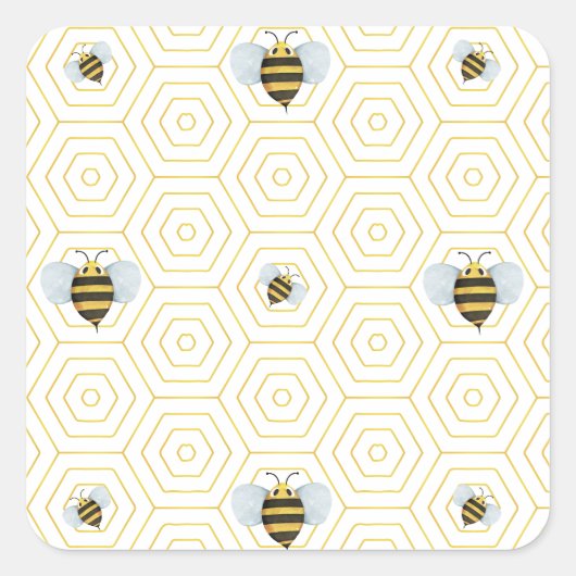 Stickers Motif Abee Aquarelle (Devant)