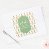Stickers Motif Aloha Luau ananas (Enveloppe)