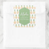 Stickers Motif Aloha Luau ananas (Sac)