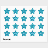 Stickers Motif Aqua Blue Starfish (Feuille)