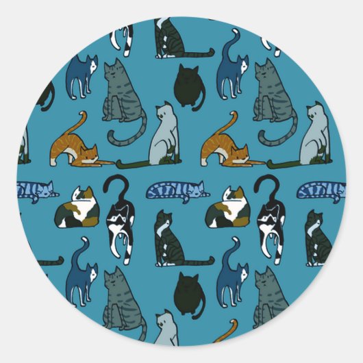 Stickers Motif de chats Kitty Corner (Devant)