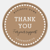 Stickers Motif Merci classique de l'amour (Devant)