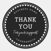 Stickers Motif Merci classique de l'amour (Devant)