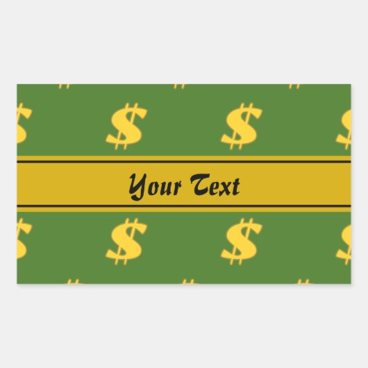 Stickers motif panneau Dollar (Devant)