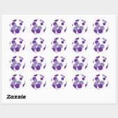 Stickers Motif Party Bubbles violets (Feuille)