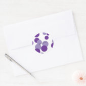 Stickers Motif Party Bubbles violets (Enveloppe)
