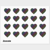 Stickers Motif Rainbow Hearts (Feuille)