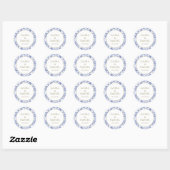 Stickers Motifs Bleu Pierre (Feuille)