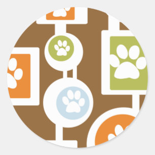 Stickers Motifs Empreintes de pattes