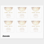 Stickers Motifs Faux Gold Leaf Chic (Feuille)