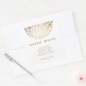 Stickers Motifs Faux Gold Leaf Chic (Enveloppe)