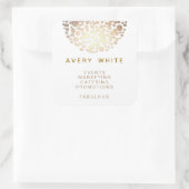 Stickers Motifs Faux Gold Leaf Chic (Sac)