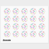Stickers Motifs Valentine Candy Hearts (Feuille)