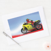 Stickers Moto Jaune (Enveloppe)