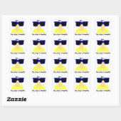 Stickers Moustache Incognito & Lunettes - Set de 2 (Feuille)