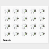 Stickers mouton laineux (Feuille)