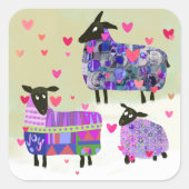 Stickers moutons de la Saint-Valentin (Devant)