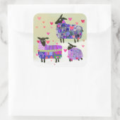Stickers moutons de la Saint-Valentin (Sac)