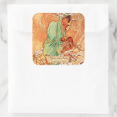 Stickers Mucha Winter Art Nouveau (Sac)