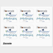 Stickers Muffin Blueberry faits maison personnalis (Feuille)