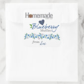 Stickers Muffin Blueberry faits maison personnalis (Sac)