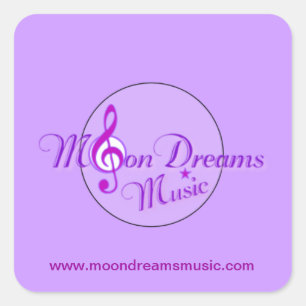 Stickers Musique MoonDreams - Feuille de 20