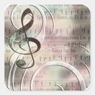 stickers musique vintage