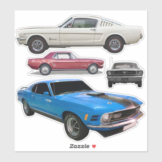 Stickers MUSTANG (Feuille)