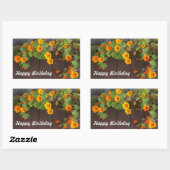 Stickers Nasturtium Joyeux Anniversaire (Feuille)