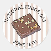 Stickers National Fudge Day (Devant)