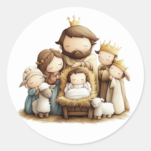 Stickers Nativité Festive (Devant)