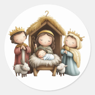 Stickers Nativité Festive
