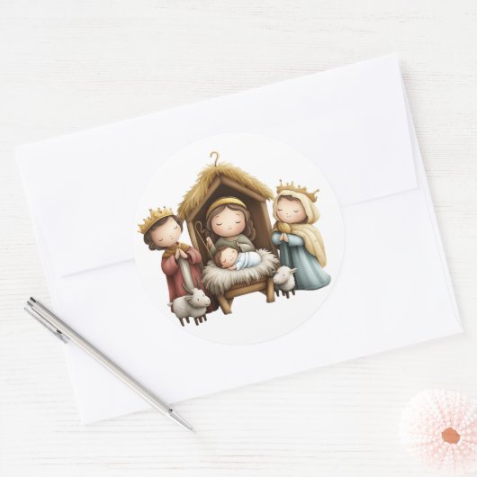 Stickers Nativité Festive (Enveloppe)