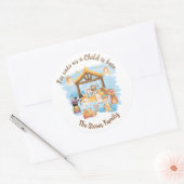 Stickers Nativité (Mignonne de la Sainte Famille d (Enveloppe)