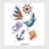 Stickers nautiques (Feuille)